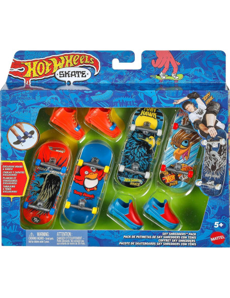 Fingerboard Hot Wheels Skate Tony Hawk 4 Tableros y Zapatillas