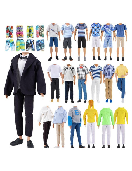 Conjunto de Ropa para Muñeco E-TING 10 Piezas 30,48 cm
