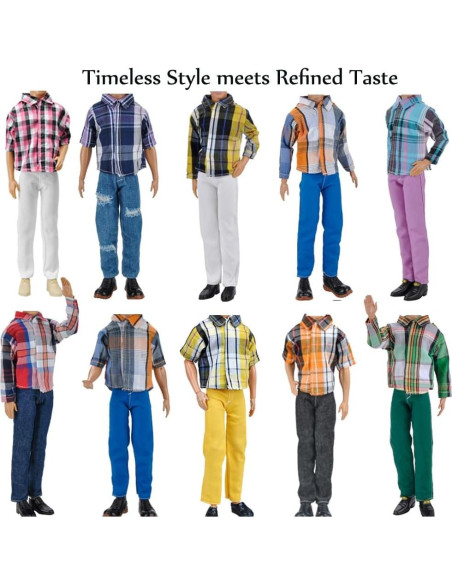 Conjunto de Ropa para Muñeco E-TING 10 Piezas 30,48 cm