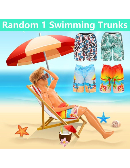 Miunana Lote 12 Ropa y Zapatos para Muñeco Niño