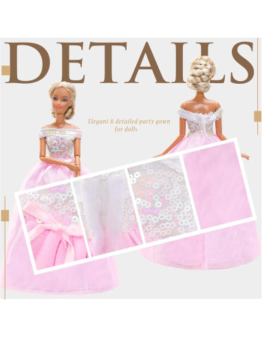 15 Piezas Ropa y Accesorios para Muñecas 29 cm Chic