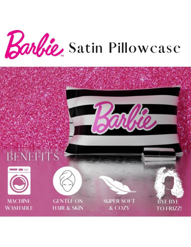 Funda de Almohada Estándar Franco Barbie Satén 50x76 cm