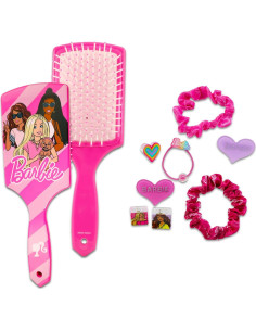 Conjunto Accesorios para Cabello Barbie - Cepillo y Scrunchies 2