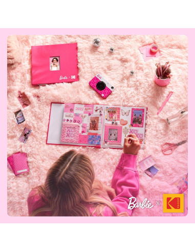 Cámara Digital Instantánea Kodak Barbie 5MP Rosa 2x3