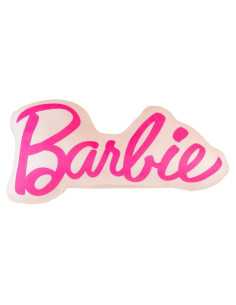 Almohada de Abrazo Barbie Franco 43 cm Logo Rosa Suave
