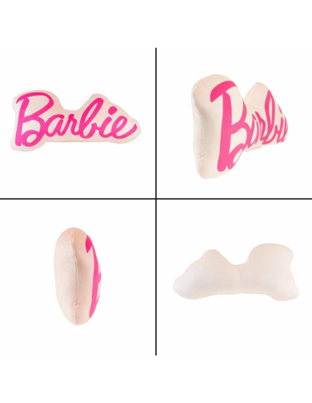 Almohada de Abrazo Barbie Franco 43 cm Logo Rosa Suave
