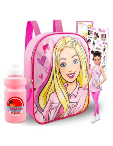 Mochila Mini Barbie para Niñas con Muñeca y Accesorios