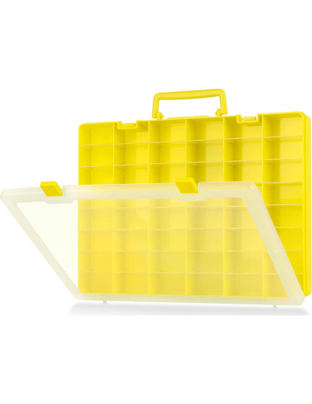 Caja de Almacenamiento MYMOON para Juguetes Miniaturas Amarillo Caja de Almacenamiento MYMOON para Juguetes Miniaturas Amarillo