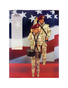 Conjunto Barbie y Ken Deluxe 1992 Ejército 0,45 kg 2