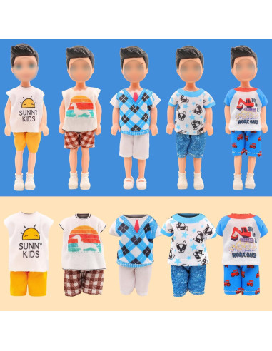 Ropa para Muñeco de 15 cm Miunana - 10 Conjuntos Casual