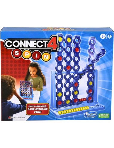 Juego de Mesa Hasbro Connect 4 Spin - 2 Jugadores + 2 Modos