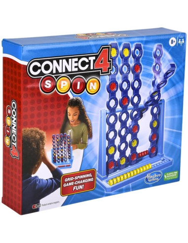 Juego de Mesa Hasbro Connect 4 Spin - 2 Jugadores + 2 Modos