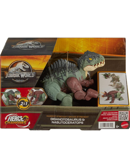 Figura de Acción Mattel Jurassic World 2-en-1 Dinosaurio