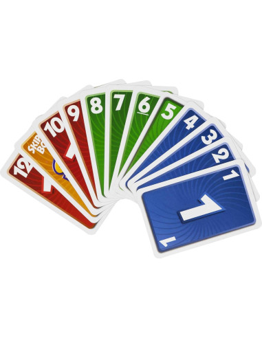 Juego de Cartas Skip-BO Mattel + Edades 7+ + 162 Cartas