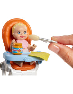 Juego de Cuidado de Bebés Barbie Skipper con Muñeca y Accesorios 2