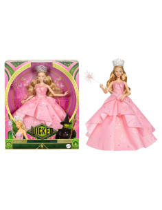 Muñeca Glinda Deluxe Mattel con varita y tiara 29 cm