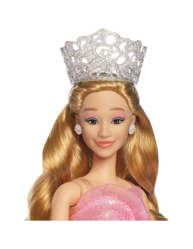 Muñeca Glinda Deluxe Mattel con varita y tiara 29 cm