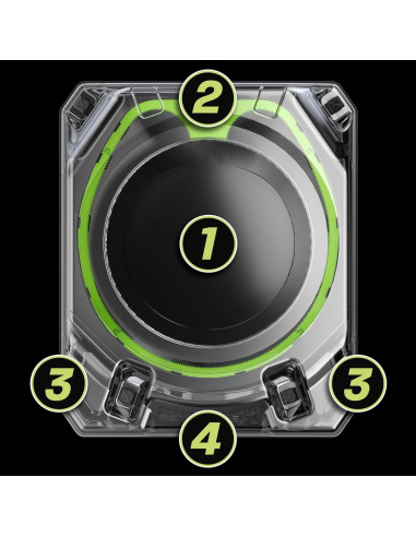 Conjunto de Batalla Beyblade X Hasbro con Beystadium y 2 Peonzas