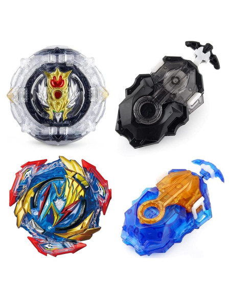 Conjunto de Juguetes Gyro Bey Burst Metal Fusion 2 Trompos Conjunto de Juguetes Gyro Bey Burst Metal Fusion 2 Trompos