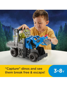 Fisher-Price Imaginext Vehículo Dino Hauler T. rex 3+ Años 2