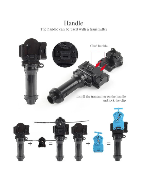 Conjunto de Juguetes Bey Battling Top AIBREAY 12 Trompos y 3 Lanzadores