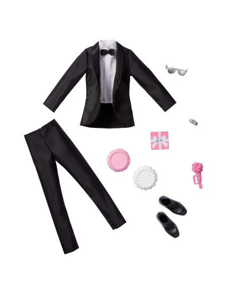 Atuendo Nupcial Ken Mattel con Esmoquin y Accesorios