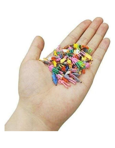 100 Figuras de Personas en Escala HO Hsxxf Multicolor