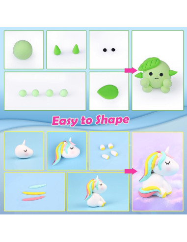 Arcilla Air Dry Essenson 150 Colores para Niños DIY