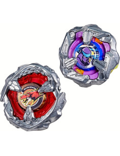 Beyblade X Paquete Doble Beat Tyranno 4-70Q y Knife Shinobi 4-80HN 2