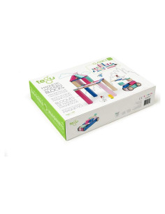 Juego de Bloques Magnéticos de Madera Tegu 42 Piezas Floración