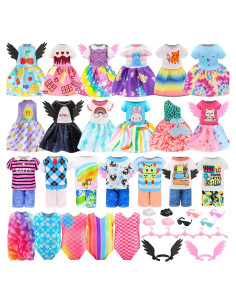 Ropa de Muñeca 25 PCS Miunana para 13-15 cm con Zapatos