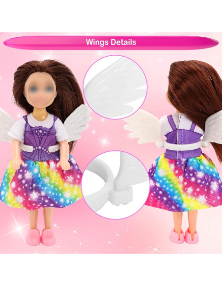 Ropa de Muñeca 25 PCS Miunana para 13-15 cm con Zapatos