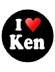 Botón de Pinback Corazón 3.18 cm A & T Designs Unisex