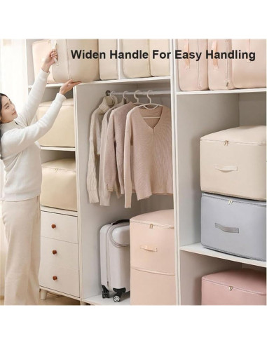 Organizador de Compresión Autoahorrador OFY Gris L 54x42x30cm