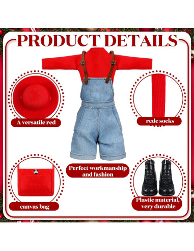 Ropa para muñeca Geyoga 30 cm Conjunto con accesorios