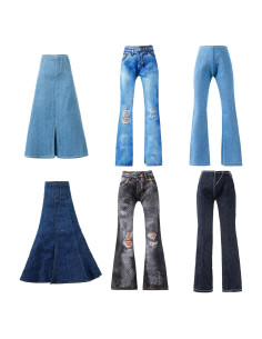 Bencailor 6 Pantalones Cortos para Muñecas 20-30 cm Navidad