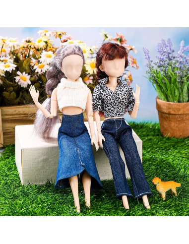 Bencailor 6 Pantalones Cortos para Muñecas 20-30 cm Navidad