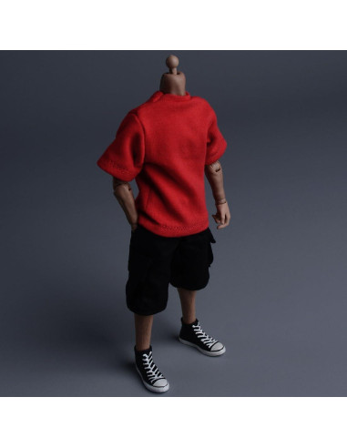 Ropa de Muñeca Meetoget Camiseta Deportiva Roja 1/12