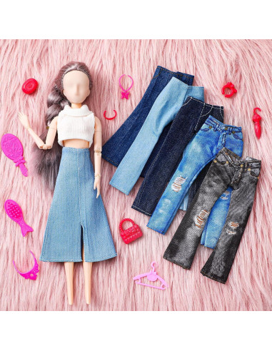 Bencailor 6 Pantalones Cortos para Muñecas 20-30 cm Navidad