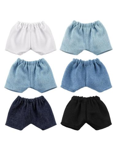 Bencailor 6 Pcs Pantalones Cortos para Muñecas 20-30 cm