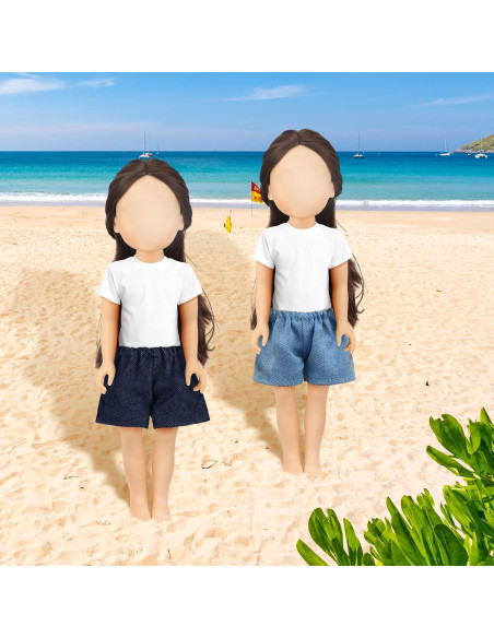 Bencailor 6 Pcs Pantalones Cortos para Muñecas 20-30 cm