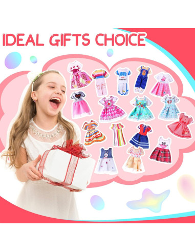 16 Conjuntos de Ropa para Muñecas 15 cm Hungdao - Accesorios