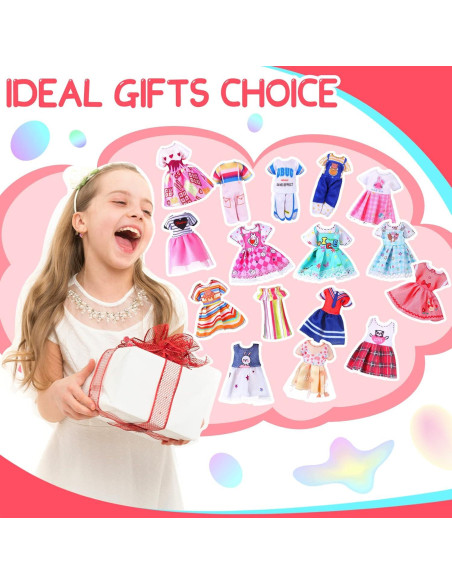 16 Conjuntos de Ropa para Muñecas 15 cm Hungdao - Accesorios