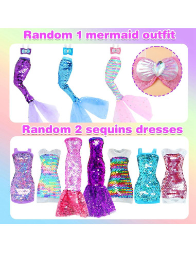 20 Piezas Ropa y Accesorios para Muñeca 11.5" QBPKQY