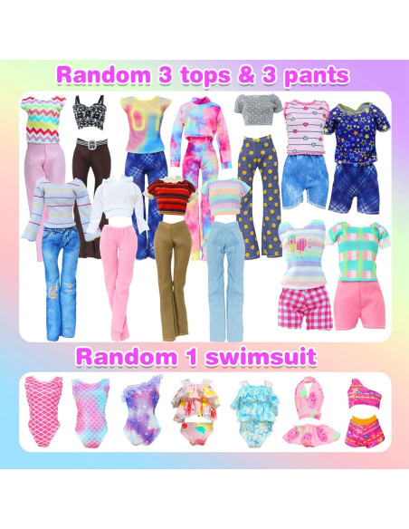 20 Piezas Ropa y Accesorios para Muñeca 11.5" QBPKQY