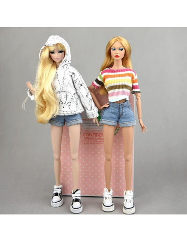 Conjunto de 3 faldas plisadas para muñecas 11.5" Apatsuki