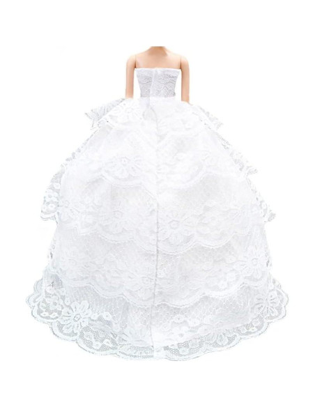 Vestido de Fiesta E-TING para Muñecas 29 cm Blanco Vestido de Fiesta E-TING para Muñecas 29 cm Blanco