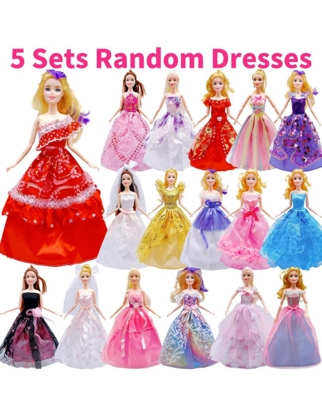 5 Conjuntos de Ropa para Muñeca 30 cm Hechos a Mano 5 Conjuntos de Ropa para Muñeca 30 cm Hechos a Mano