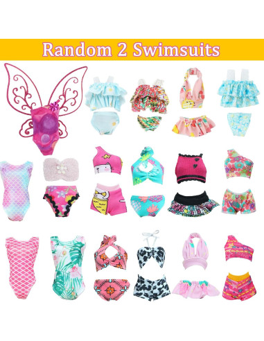 60 Piezas Ropa de Muñeca QBPKQY Vestidos y Accesorios