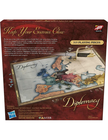 Juego de Mesa Hasbro Diplomacy Estrategia Política 2-7 Jugadores